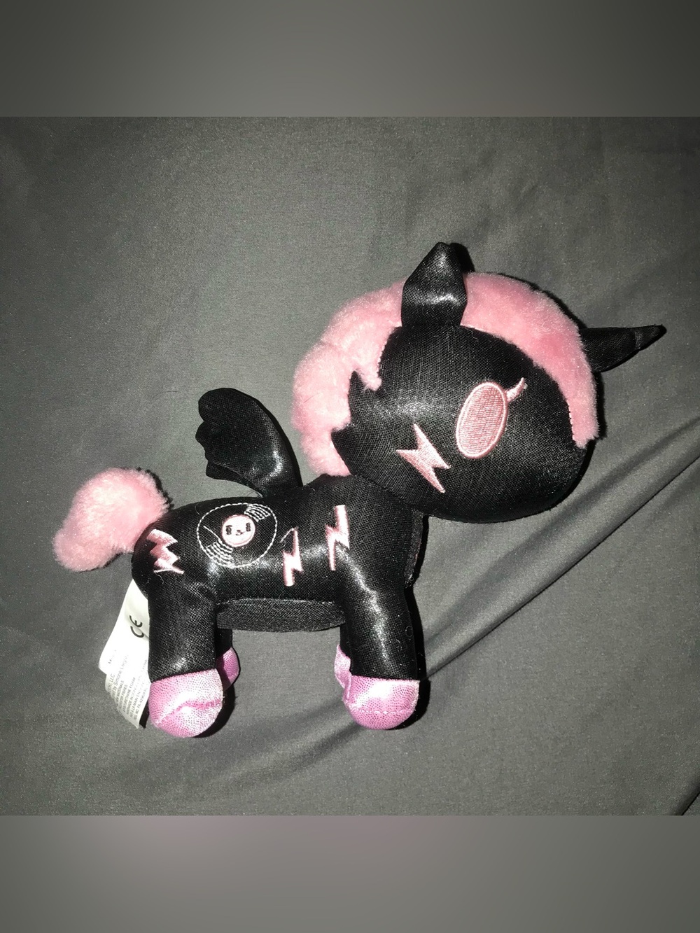 Tokidoki sanrio Dj sparkle plush unicorn stuffed toy black and pink